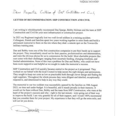 Leslie and Payne Memorial 05 Letter of Recommendation